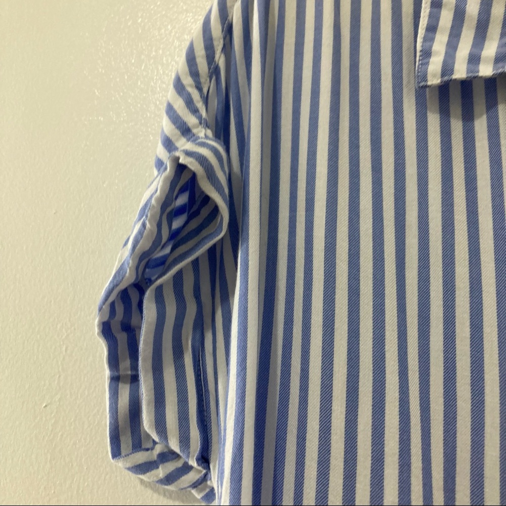 Beach lunch lounge | short sleeve Blue and white M - Picture 6 of 6